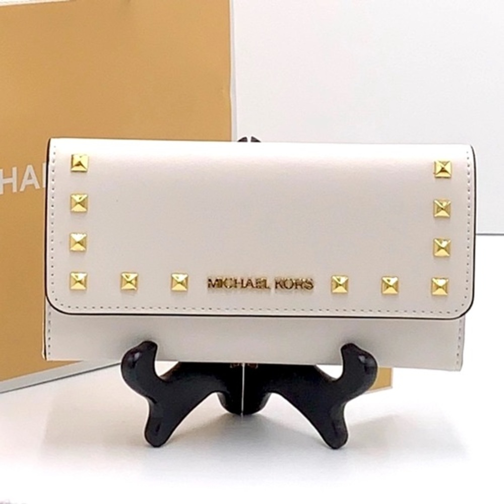 MICHAEL KORS JET SET TRAVEL LADY
LARGE TRIFOLD NON-VEGAN LEATHER
WALLET